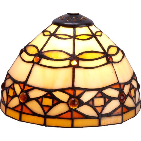 Abat-jour Tiffany en vrac série ivoire D-20cm