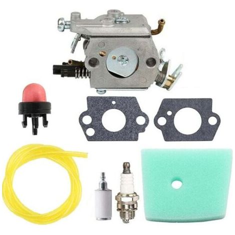 Carburador für Husqvarna 223L, 223R, 323RJ, 325RJX y 326RJX. Incluye bujía, filtro de combustible y línea de combustible. (1/4)