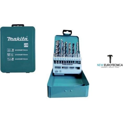 Makita D-46202 Punta per Trapano 18 Pezzi