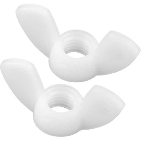 10-40Stck Eisenwaren Befestigungen Nylon Flügelmuttern Schrauben Bolzenkappe Hand Festziehen Kunststoff Schmetterlingsmuttern M3-M12 (1/5)