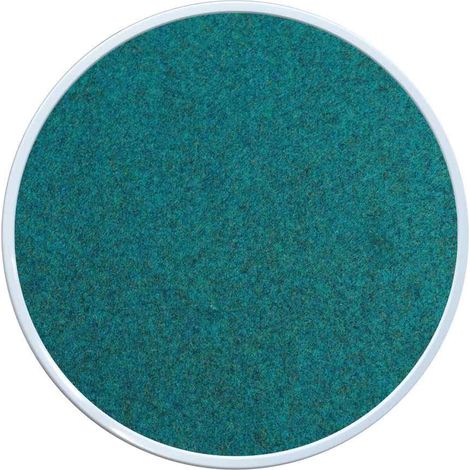 Eco sous-verre en feutre adapté pour le conteneur Componibili, rond, support de table de nuit (Bleu pétrole, 30,3 cm) (1/5)