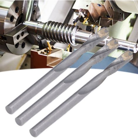 Jeu de 10 forets hélicoïdaux à queue cylindrique en carbure de tungstène avec insert en carbure de tungstène, diamètre 5 mm. (1/5)