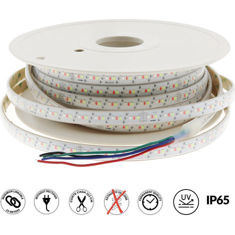 Tiroir LED 220VAC SMD2835 Bergame 13W/m IP65 RGB - 25 mètres RGB - Ledme - LM2334 (1/4)