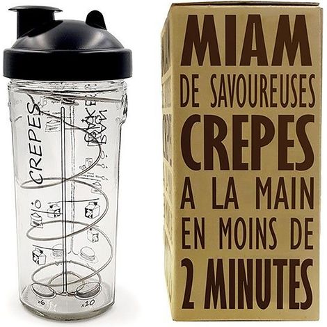 Cookut Miam Shaker à pâtisserie transparent en verre (1/4)