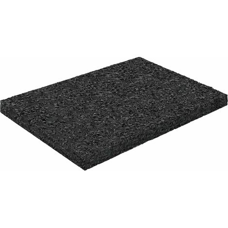 Rubber Granulate Patio Pad Black 6 x 9 x 0.6 cm Rubber vidaXL
