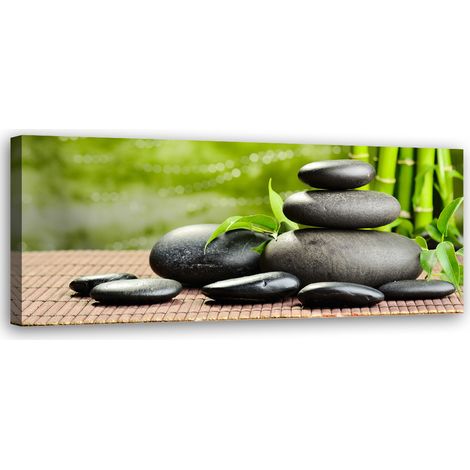 Tableau sur toile Pierres Zen Spa 90x30 (1/5)