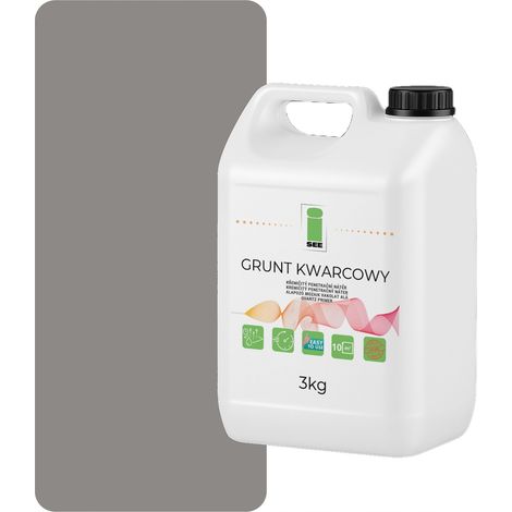 PRIMER AL QUARZO PER INTONACO SILICONE 3KG GRIGIO SCURO F275 (1/5)