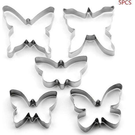 5-teiliges Ausstechformen-Set, exquisit für Schmetterlingsformen, einfach zu verwenden, langlebig
