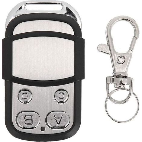 Télécommande de garage Mhouse TX4, remplacement compatible MyHouse GTX4 TX3, 4 boutons ABS noir chromé (1/5)