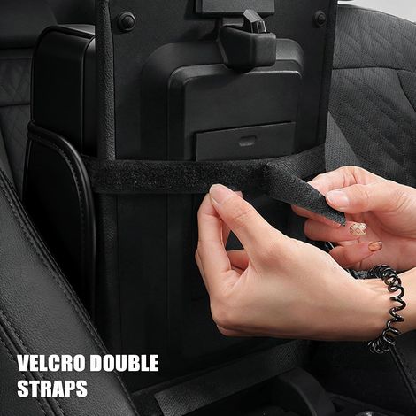Accoudoir de voiture Support de console centrale avec espace de rangement Porte-bouteille, boîte à mouchoirs, éclairage LED, port USB Pour camion SUV remorque conducteur confort accessoires inté (1/5)