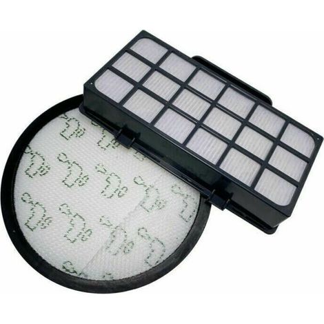 Filtros de repuesto para aspiradoras ciclónicas Rowenta X-Trem Power (RO69XX), paquete de 2 filtros HEPA y de espuma. (1/4)