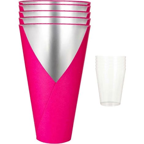 Ensemble de 5 supports de compositions florales étanches pour projets de bricolage (rose) (1/5)