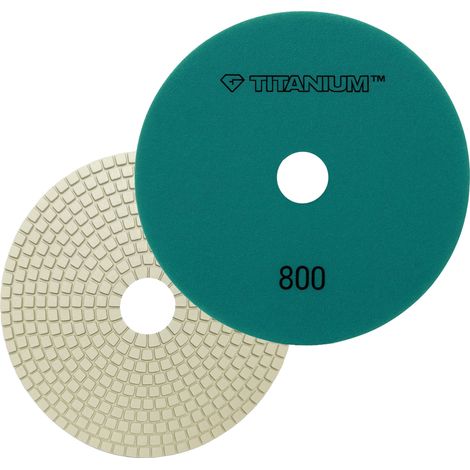 Disco de pulido de diamante para pulir baldosas de porcelana 150 mm gr800 titanio (1/5)