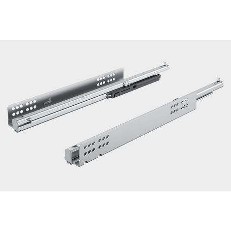 Hettich Quadro V6, Vollauszug, Silent System, 500mm, 30 kg, 1 Set inkl. Schnapper, Ersatz für: 9269757 (1/6)