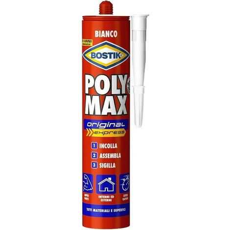 Colla di montaggio universale BOSTIK Polymax Express da 425 g – col. BIANCO (1/2)