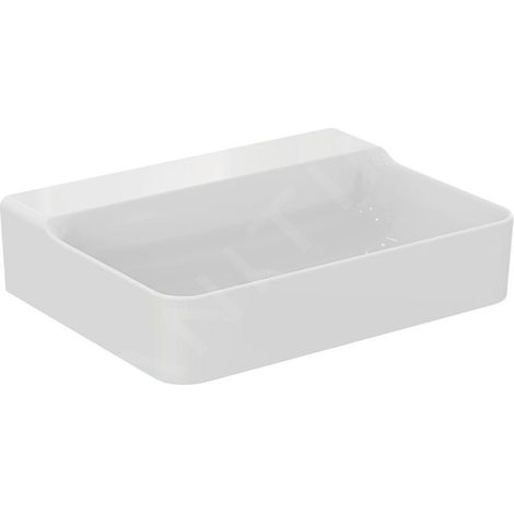 Ideal Standard Conca Ceram - Lavabo 600x450 mm, sans trop-plein, sans trou pour robinet, blanc T379201 (1/5)