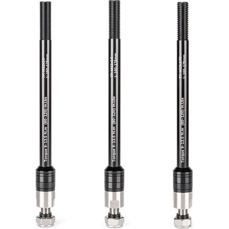 Adaptateur d'essieu traversant en alliage d'aluminium pour vélo - Longueur réglable - 160-178 mm - Pour VTT - P1.0 (1/5)