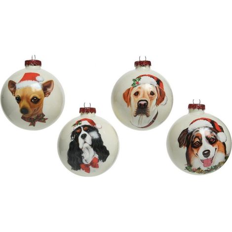 Sfera decorazione cane assortite