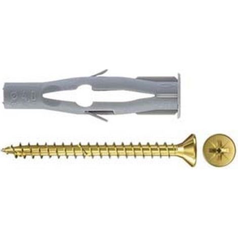 100PZ TASSELLO IN NYLON CON VITE "FU-V" - ø mm.6x35 vite mm.3,5x45