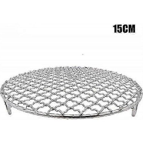 Grille de barbecue ronde en acier inoxydable (diamètres : 15, 18, 20, 24, 29 cm) – Modèle 15 cm (1/5)