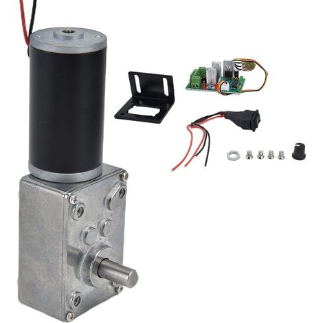 12-V-Getriebemotor – Komplettset mit Regler – Doppellager – 70 kg·cm Drehmoment – Für Vorhänge und Displays (1/5)