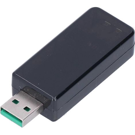 USB-Tester mit digitalem LCD-Display, USB-Ladegerät-Tester, Detektor, Voltmeter für Android (Schwarz) (1/4)