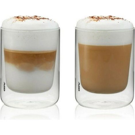 Gefu Bicchieri isolanti in vetro borosilicato trasparente 235 ml