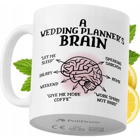 Lustige Tasse für Hochzeitsplaner – Kaffee- oder Teetasse mit witzigem Textdesign – ideal für Geburtstage, Namenstage, Feiertage und besondere Anlässe. Hochwertige Tasse für Zuhause, Büro und Arbeit. 