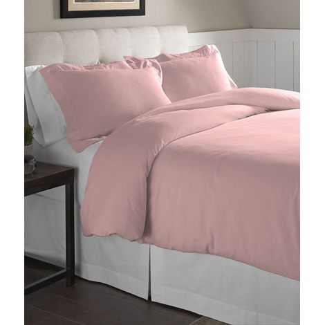 Flanelle surdimensionné Housse de Couette, Quartz Rose, Full/Queen (1/5)