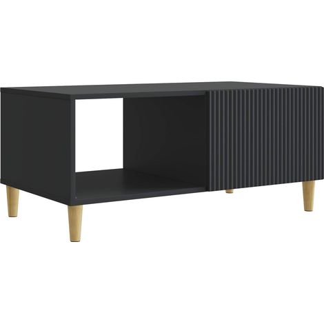 vidaXL  Coffee Table  Black 90 x 50 x 40 cm Engineered Wood