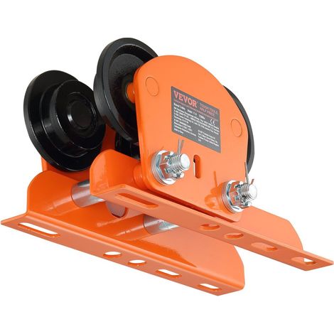 Palan électrique à chariot manuel, capacité 998 kg/1 tonne, compatible PA200-PA500, chariot à poutre à double roues, largeur de patin ajustable 6,8-11 cm, pour poutre en I droite ou courbée. (1/5)