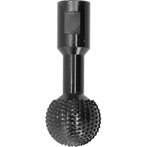 Ortviai Fichier sphérique pour meuleuse d’angle – 14 mm, en acier allié chrome-vanadium, finition noire (1/5)