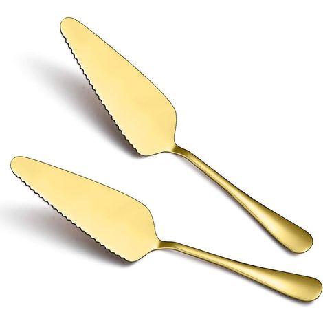 Spatule à Gateau en Acier Inoxydable Outil de Spatule à Gateau Coupe de Gateau de Mariage - 2 Pièces (1/5)