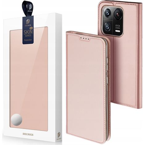 Dux Ducis Skin Pro Custodia per Xiaomi 13 Pro con portafoglio a libro e supporto, colore rosa (1/5)