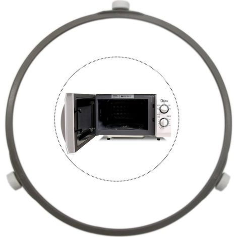17.8cm Anneau Support Micro Ondes, Anneau Plateau Tournant Four à Micro-Ondes, Universel Anneau Rouleau Micro Ondes, pour Tourne-Disque en Verre, pour Plaque de Base, Anneau Pivotant (1/5)