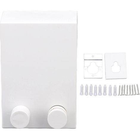 Étendoir à linge rétractable invisible en acier inoxydable robuste pour sécher le linge à l'intérieur et à l'extérieur (blanc) (1/5)