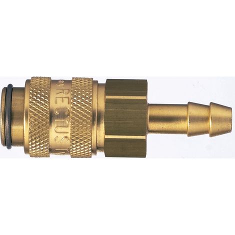 Raccord rapide pneumatique Legris, Filetage femelle vers Femelle 16mm Européen, Profil rectus en Laiton nickelé ( Prix pour 1 )