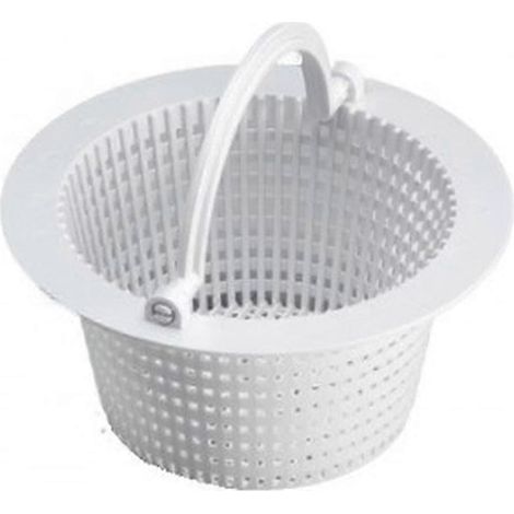 Panier de filtre pour piscine avec skimmer et fixation murale pour le nettoyage de la piscine.