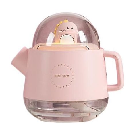 bouilloire Humidificateur Diffuseur De Pulvrisation De Pierre De Sel Silencieux Sans Fil [dinosaure Rose] (1/4)