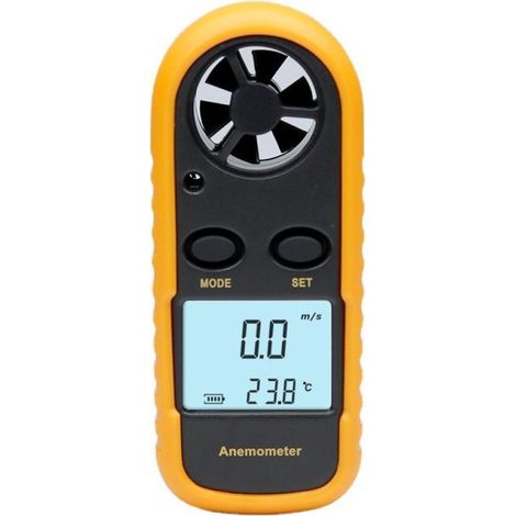 GM816 Portable Digital Anemometer 0-30 m/s Wind Speed Meter with NTC Thermometer Backlight for Airflow Testing (1/5)