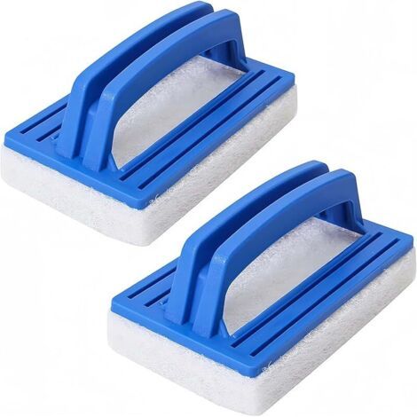 Pair Brosses éponge pour Piscine, Bleues avec Manche Brosse pourPiscine, éponge de Nettoyage pour Piscine, Brosse à Main, Brosse de Nettoyage pour Spa, Baignoire, élimination des Taches et de la Mouss (1/5)