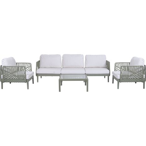 Sofa Set 4 Pp Poliester 222X74X70 Hoja (1/5)