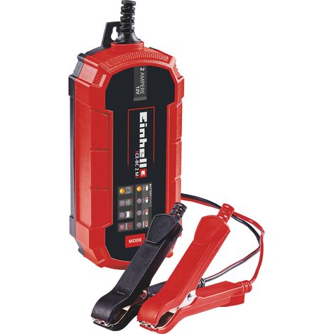 Einhell Batterie-Ladegerät CE-BC 2 M (intelligentes Batterieladegerät mit Mikroprozessorsteuerung für verschiedenste Batterietypen, u.a. Kfz/Krad, max. 2 Ampere Ladestrom) (1/5)