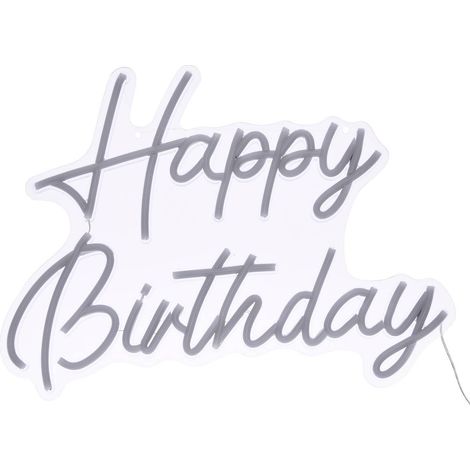 Néon LED Happy birthday 31x42cm - Atmosphera créateur d'intérieur (1/5)