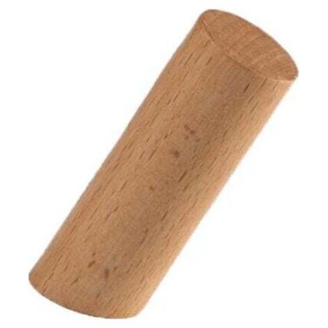 Perchero de madera para colgar en la pared, ideal para sombreros, bolsos y decoración de puerta principal - 4 piezas de haya (olmo amarillo, 8 cm)