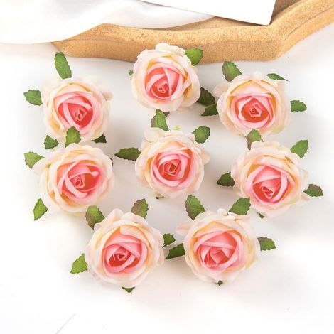 Roses Artificielles - Fleurs en Soie - Pour Décoration de Mariage, Fête, Maison, Jardin, Couronne ou Arche - 100 Pièces (1/5)