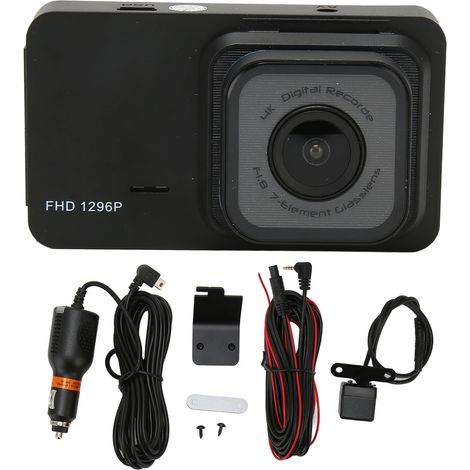 3,0-Zoll-1296P-Front- und Rückfahrkamera mit WLAN-Fernbedienung und 170°-Weitwinkel-Fahrrekorder
