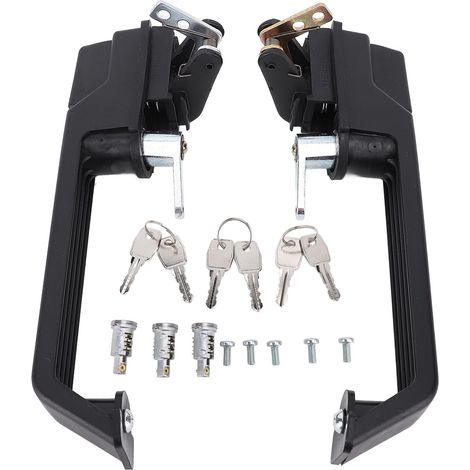 Kit de réparation de poignées de porte avant avec clés de verrouillage MXC7651 MXC7652, remplacement pour Defender 90 110 130 châssis V 1A622423 (1/5)