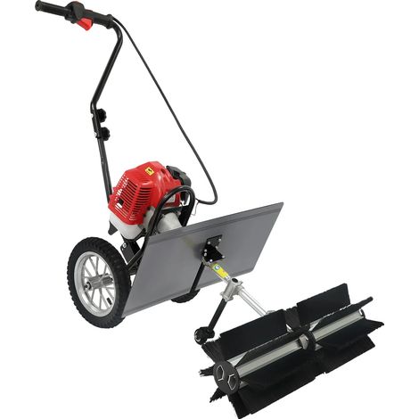 Spazzatrice portatile, cilindrata 43 cc, motore a due tempi, potenza 1,25 kW, larghezza massima di spazzamento 60 cm, raffreddamento ad aria. (1/5)