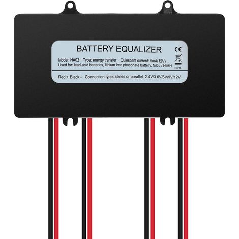 Équilibreur de Batterie, Égaliseur de Batterie 4 x 6V-12V Équilibreur de Batterie pour Système Solaire pour Batterie au Lithium Plomb-Acide 48V (1/5)